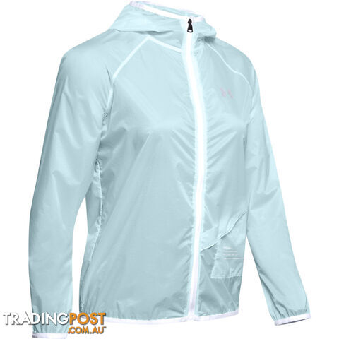 Under Armour Qualifier Storm Packable Womens Running Jacket - Blue - XS -...