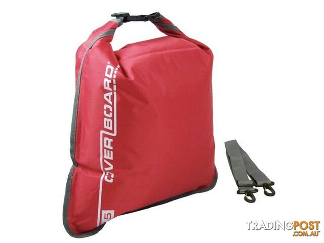 Overboard Dry Flat 15L Dry Bag - Red - AOB1004R