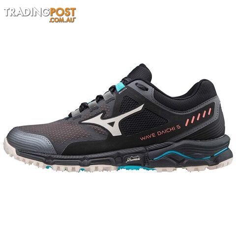 Mizuno Wave Daichi 5 Womens Trail Running Shoes - Magnet/Cloud Gray/Scuba Blue -...