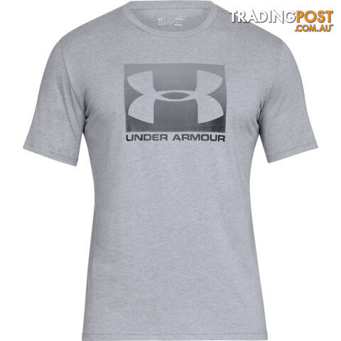 Under Armour Boxed Sportstyle Mens S/S T-Shirt - Grey - LG - 1329581-035-LG