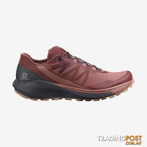 Salomon Sense Ride 4 Womens Trail Running Shoes - Brick Dust/India Ink/Sirocco -...