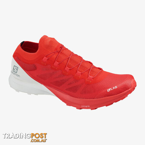 Salomon SLab Sense 8 Trail Running Shoes - Racing Red/White/White - 115US -...