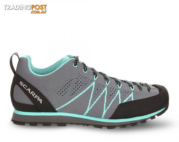 Scarpa Crux Air Womens Approach Shoes - Smoke/Ice Green - US6 / EU37 -...
