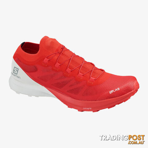 Salomon SLab Sense 8 Trail Running Shoes - Racing Red/White/White - 095US -...
