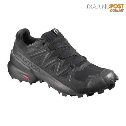 Salomon Speedcross 5 GTX Mens Trail Running Shoes - Black/Black/Phantom - 11US - 407953-105