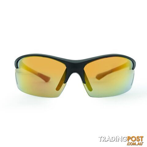 Venture Eyewear Speed Polarised Sunglasses - Matte Blk/Red Revo - 3686-Blkred-E148