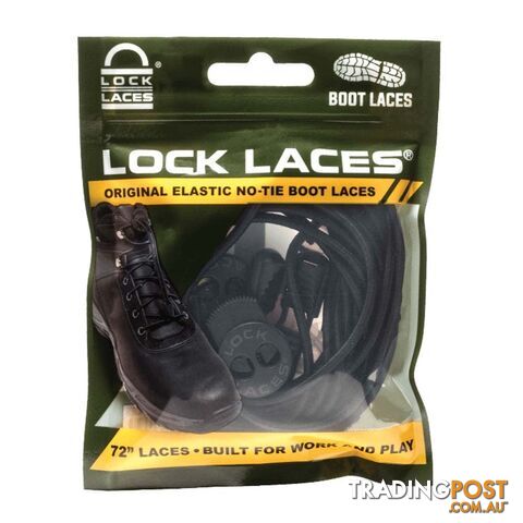 Lock Laces 72 - LL-BOOT-BLK