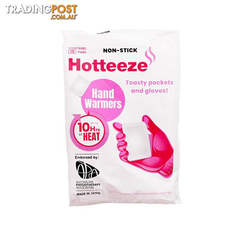 Hotteeze Hand Warmers - 10 Pads - HHW10