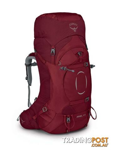 Osprey Ariel 65 Womens Hiking Backpack - Claret Red - XS/S -...