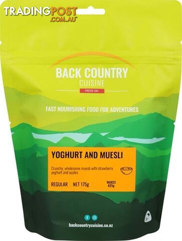 Back Country Cuisine Freeze Dried Meal - Yoghurt & Muesli - Regular - BC420