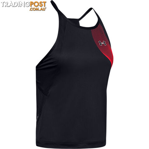 Under Armour Qualifier Iso-Chill Womens Running Singlet - Black - XS -...