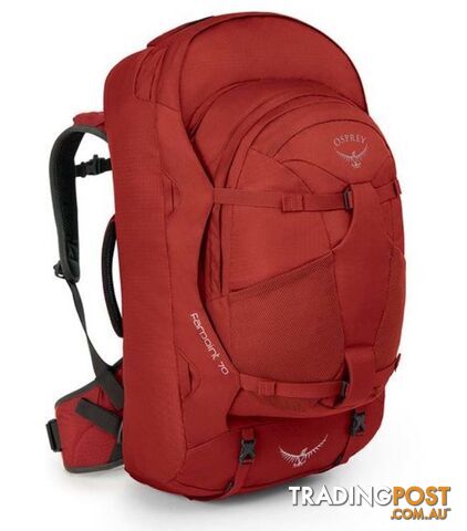 Osprey Farpoint 70L Ultralight Travel Backpack & Daypack - Jasper Red -...