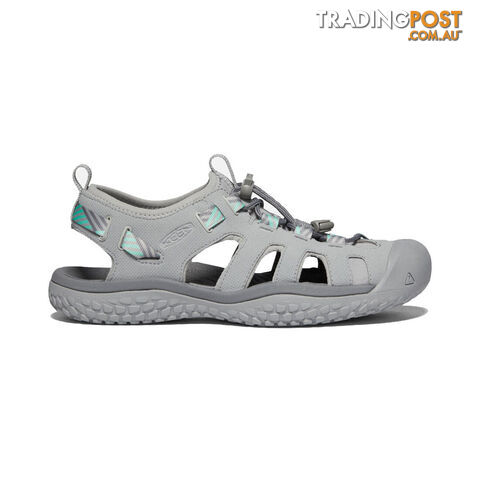 Keen Solr Womens Hiking Sandals - Light Gray Ocean Wave - US 9H - 1022452-9H