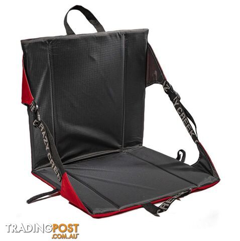 Crazy Creek Original Lightweight Packable Hiking Chair - Red/Slate - 1020-999