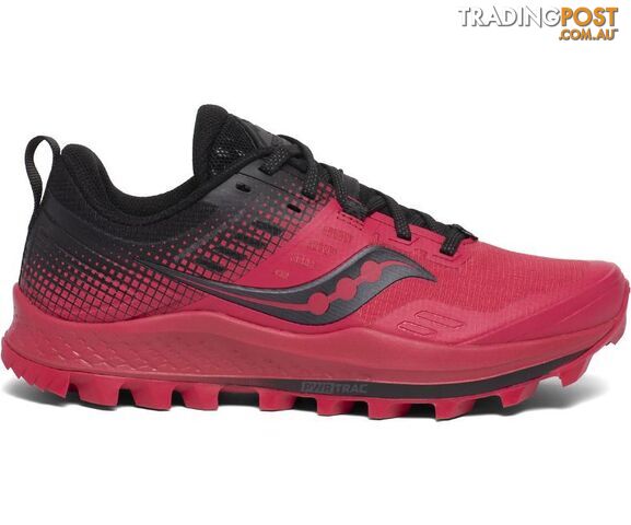 Saucony Peregrine 10 ST Womens Trail Running Shoes - Barberry/Black - S10568-20