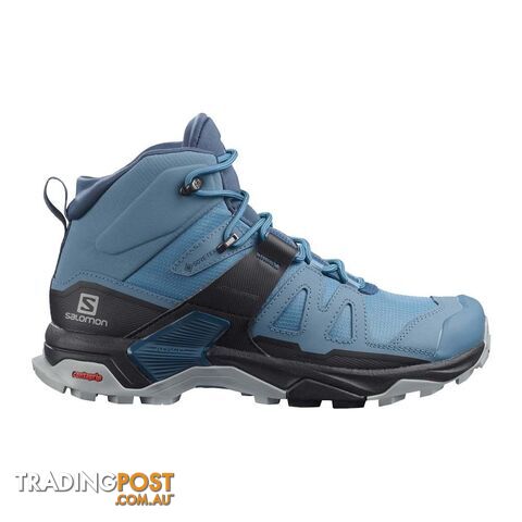 Salomon X Ultra 4 Mid GTX Womens Waterproof Hiking Shoes - Copen Blue/Black/Dark...