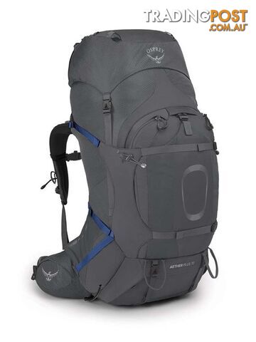 Osprey Aether Plus 70L Mens Hiking Backpack - Eclipse Grey - S/M - OSP0890-EclipseGr-S-M