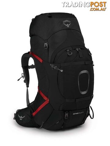 Osprey Aether Plus 70L Mens Hiking Backpack - Eclipse Grey - S/M - OSP0890-EclipseGr-S-M - photo 2 of 2