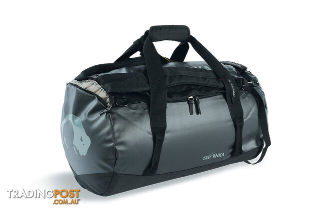 Tatonka 45L Small Weatherproof PVC Barrel Bag & Backpack - Black - TAT1951.040