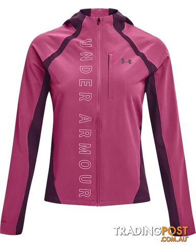 Under Armour Qualifier Outrun The Storm Womens Running Jacket - Pink...