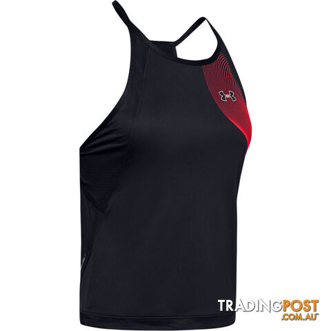 Under Armour Qualifier Iso-Chill Womens Running Singlet - Black - XL -...