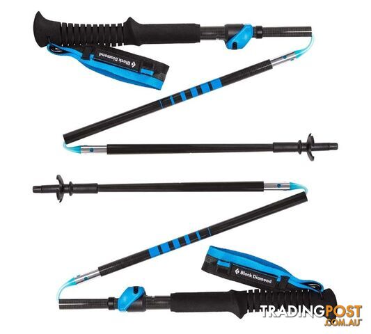 Black Diamond Distance Carbon FLZ Lightweight Hiking Poles S18 - 120-140 cm - BD11220400001401