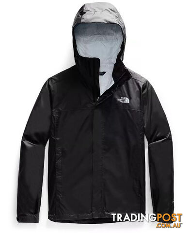 The North Face Venture 2 Mens Waterproof Jacket - TNF Black/TNF Black/Mid Grey -...