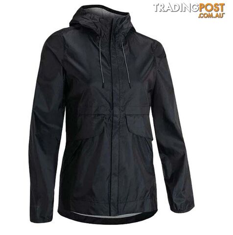 Under Armour Cloudstrike Shell Womens Waterproof Jacket - Black/Black/Black - M...