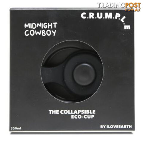 Crumple Midnight Cowboy Collapsible Reusable Eco Cup - 350ml - 19C