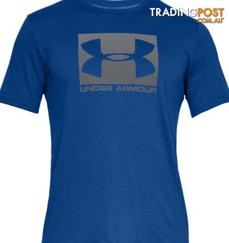 Under Armour Boxed Sportstyle Mens Everyday T-Shirt - Royal/Graphite - MD - 1329581-400-MD