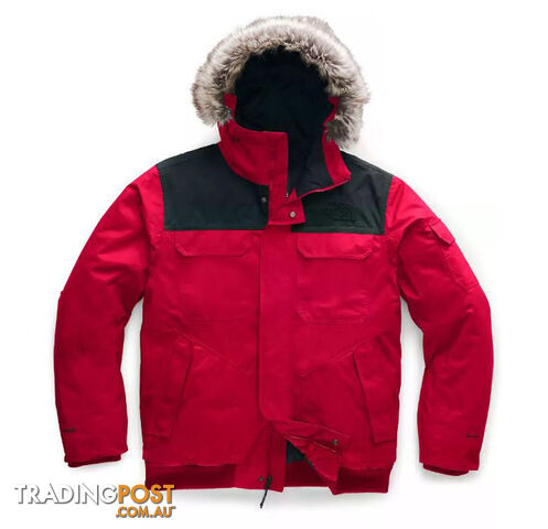 The North Face Gotham III Mens Waterproof Insulated Jacket - TNF Red/TNF Black - M - NF0A33RGN9D-T0M