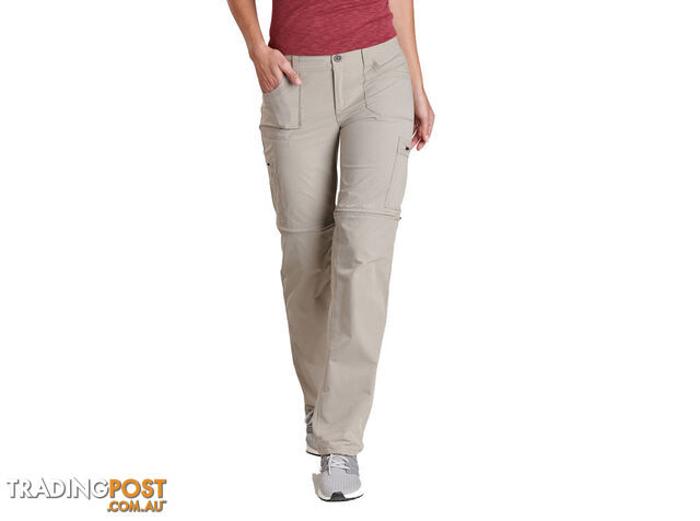 Kuhl Horizn Convertible Womens Hiking Pants - 32L - Khaki - AU6/US2 -...
