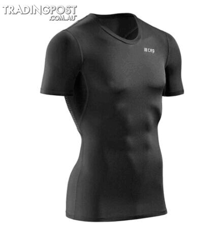 CEP Wingtech Short Sleeve Mens Running T-Shirt - Black - XL - W06D555