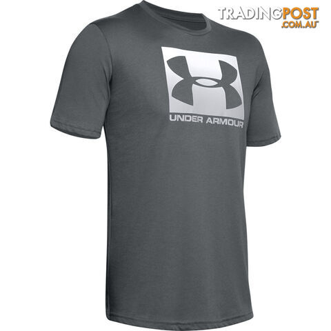 Under Armour Boxed Sportstyle Mens S/S T-Shirt - Dark Grey - SM - 1329581-012-SM