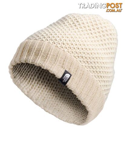 The North Face Purrl Stitch Womens Beanie - Bleached Sand/Vintage White -...