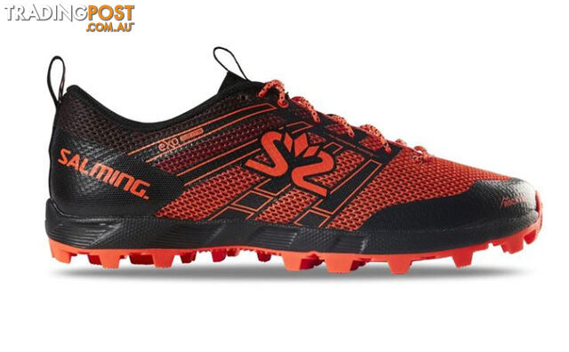 Salming Elements 3 Womens Trail Running Shoes - Black/New Orange - US8.5 -...