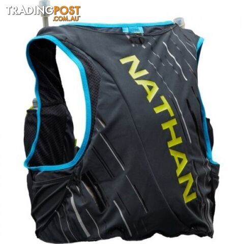 Nathan Pinnacle 4L Mens Hydration Vest - Black/FinishLime - L - NS40260-00022-34