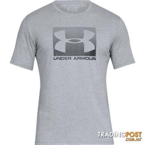 Under Armour Boxed Sportstyle Mens S/S T-Shirt - Grey - SM - 1329581-035-SM