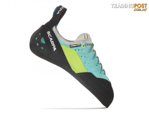 Scarpa Maestro Eco Womens Climbing Shoes - Green-Blue - US6 / EU37 -...