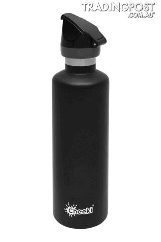 Cheeki Active Insulated Bottle - 600ml - Matte Black - AIB600MB1