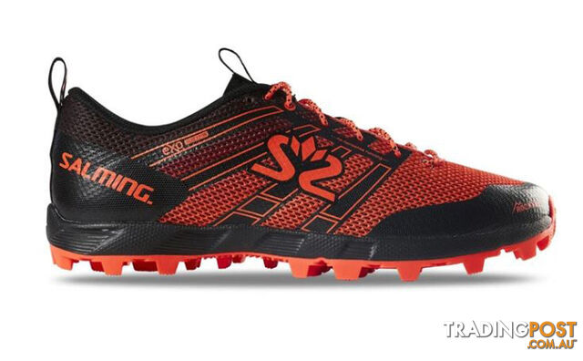 Salming Elements 3 Womens Trail Running Shoes - Black/New Orange - US8.0 -...