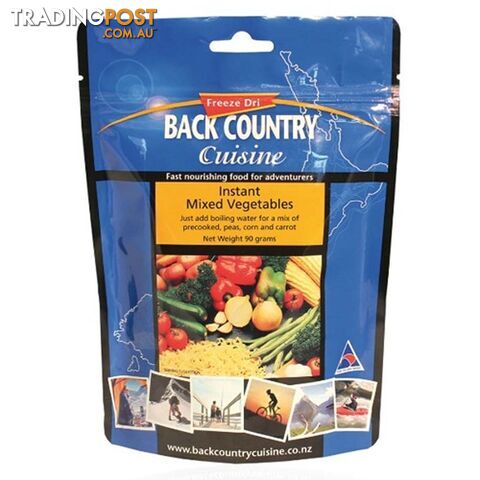 Back Country Cuisine Freeze Dried Food Mixed Vegetables - BC677