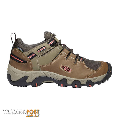 Keen Steens WP Womens Waterproof Hiking Shoes - Timberwolf Coral - US 9 -...