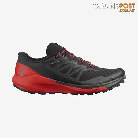 Salomon Sense Ride 4 Mens Trail Running Shoes - Black/Goji Berry/Phantom -...