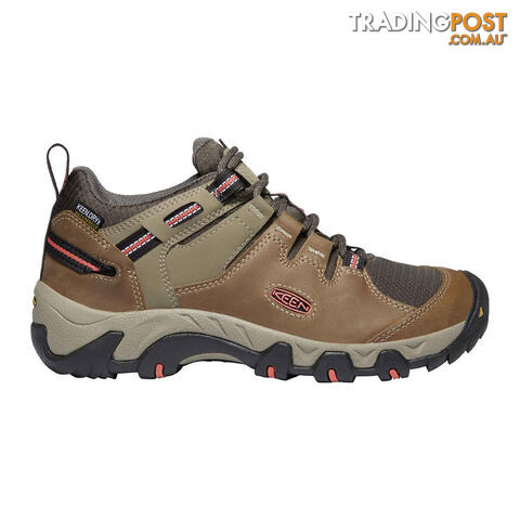 Keen Steens WP Womens Waterproof Hiking Shoes - Timberwolf Coral - US 6 -...