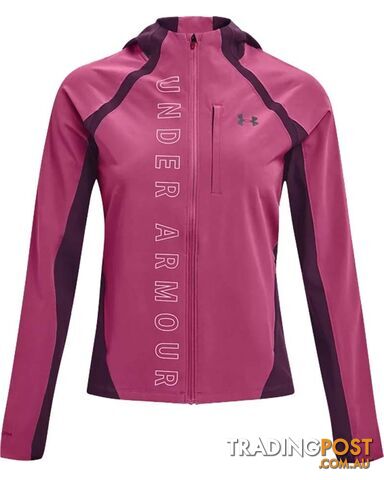 Under Armour Qualifier Outrun The Storm Womens Running Jacket - Pink...