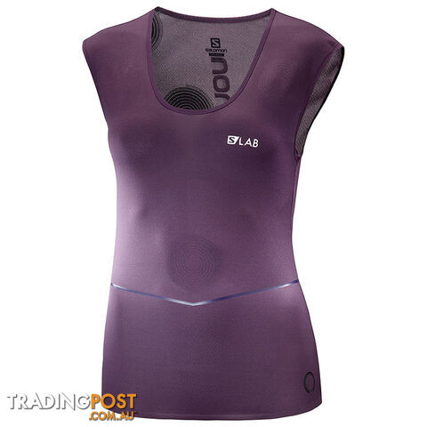 Salomon S/Lab NSO Womens Tee - Maverick/Black - L - C10438-L