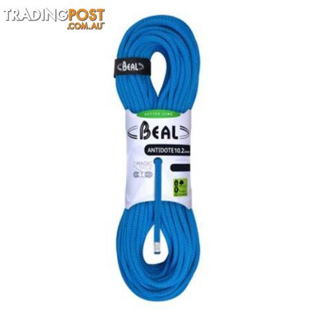 Beal Antidote 10.2mm Climbing Rope - 60m - Solid Blue - BC102A.60.SB