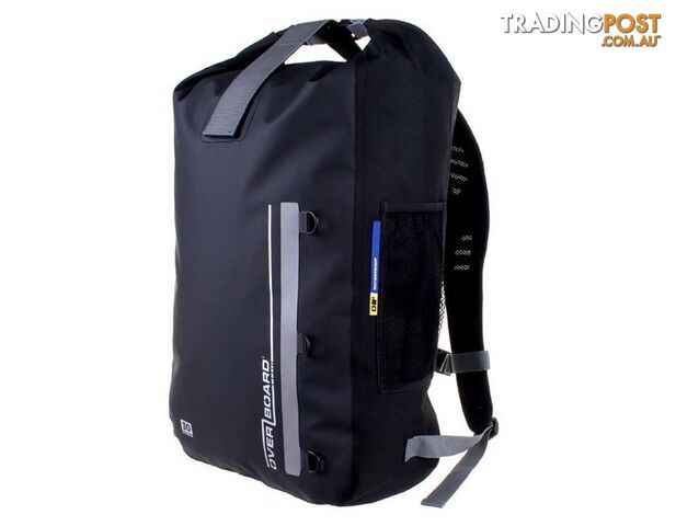 Overboard 30 Litre Classic Waterproof Backpack - Black - AOB1142BLK