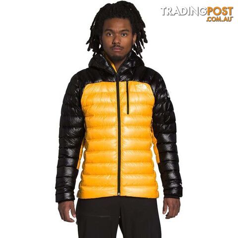 The North Face Summit Down Mens Insulated Hoodie - Summit Gold/TNF Black - M - NF0A4P6CZU3-T0M